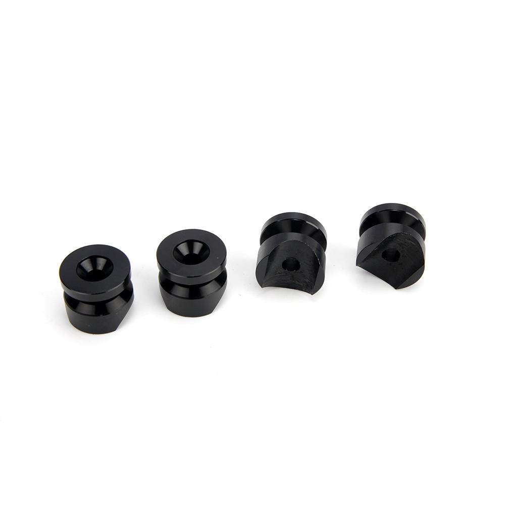 4x Aluminum Alloy Motorcycle Rear Luggage Case Tail Box Helmet Trunk Bushing Pad