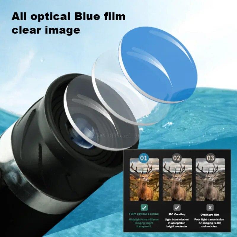 1/100x22 Professional Binoculars High Magnification Low-light Night Vision Mini Portable For Camping Outdoors