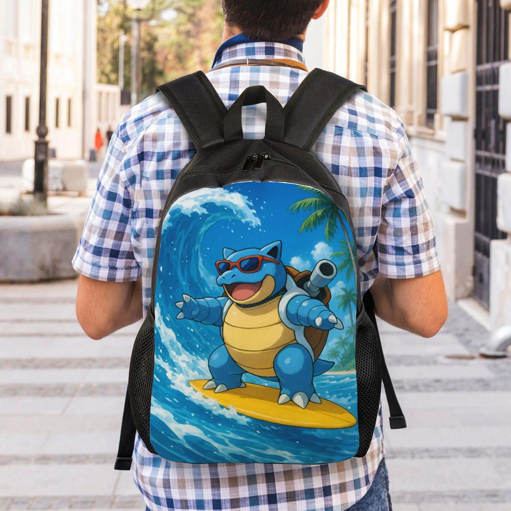 S-Squirtles Travel Backpack Women Men School Laptop Bookbag Cartoon College Student Daypack Bags
