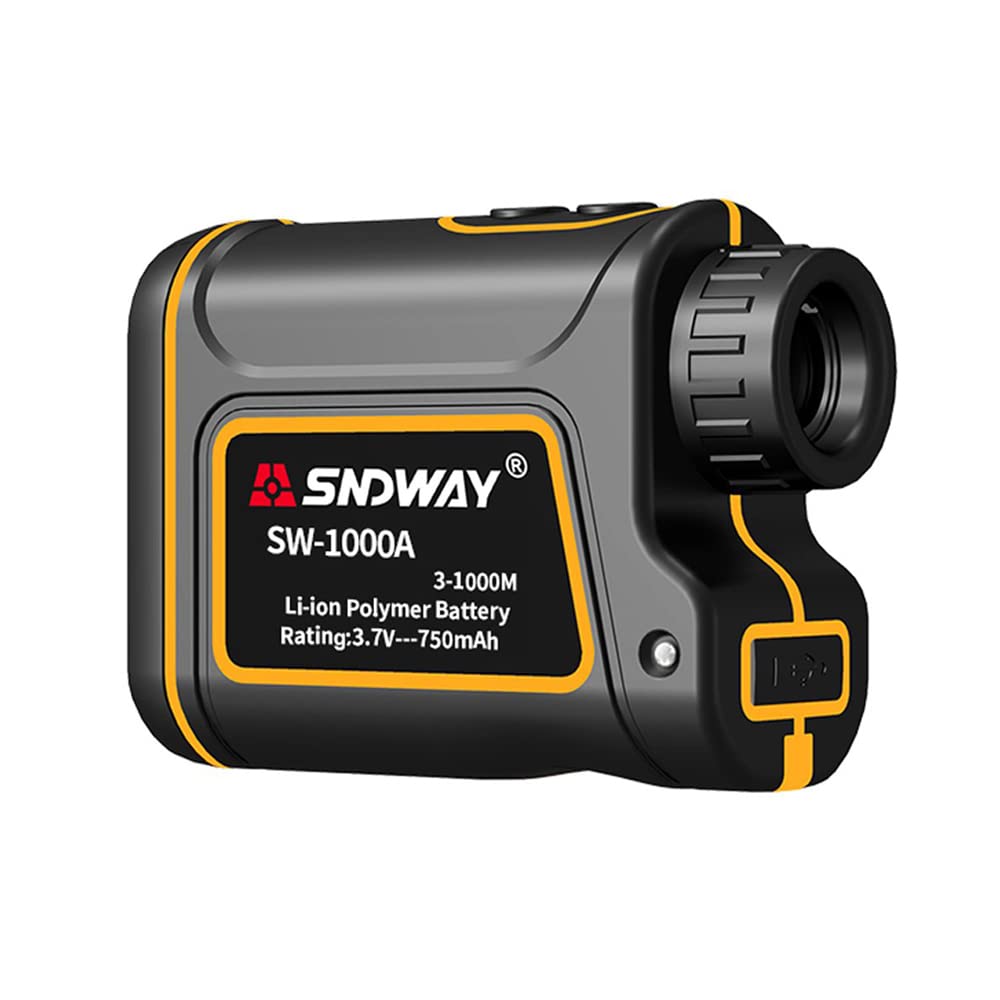 

SNDWAYTOOLS SW1000A Лазерный дальномер для гольфа, измерение разницы высот, водонепроницаемый IP54, дальномер для гольфа, дисплей счетчика гольфа, переключатель флага