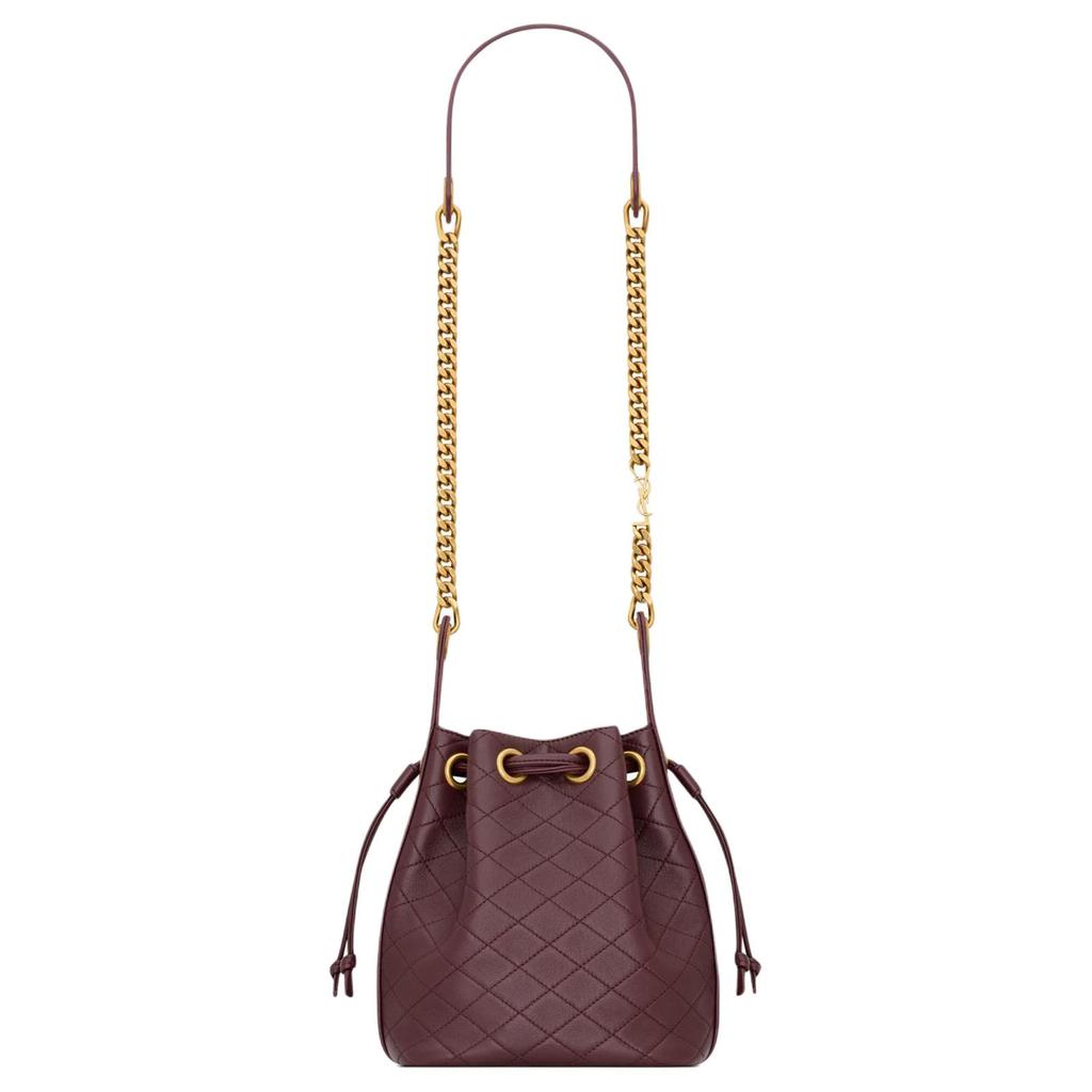 Saint Laurent Cassandre Beuteltasche aus Lammleder Hot Wine Damen Taschen Rot 840886-1EL07-6195