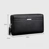 Multi Slot Men'S Handbag Mens Wallet Long Purse Leather Double Zipper Large Capacity Business Handbag Card Case Gift For Men