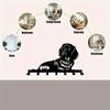 Heavy Duty Dachshund Key Holder Wall Mount Rustproof Cast Iron Home Entryway Organizer