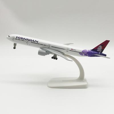 Avion en Alliage 20 cm Hawaiian Airlines Boeing 777 Modèles d'Avions de Ligne avec Train d'Atterrissage Cadeaux pour Enfants Collection Jouet Avion