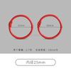 20 PCS DIY jewelry accessories, colored iron baking paint, circular keychain, loose leaf ring, movable card ring, binding ring