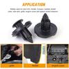 8mm Auto Fasteners Rivets Clips for Nissan Automotive Fastener Clips Body Push Retainer Bumper Trim Retainer Fastener 100/10Pcs