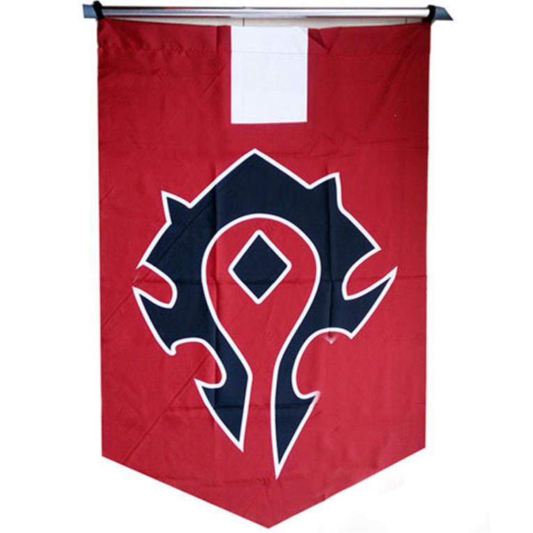 Warcraft Horde & Alliance Wall Banner Poster - Anime Merchandise Flag