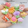 10Pcs New Cute Cartoon Flower Series Flat Back Resin Scrapbooking DIY Jewelry Hairpin Craft Decoration Accessorie