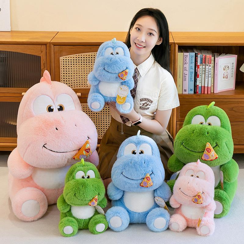 Cute Pizza Dinosaur Plush Toy Drawstring Doll Children's Birthday Gift Creative Dinosaur Doll