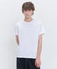 PSSHOPPER Semi-Crop Slub Vintage Short Sleeve T-Shirt [White]
