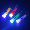 Luminous Mini Keychain Flashlight for Kids - Transparent, Portable Toy Gift