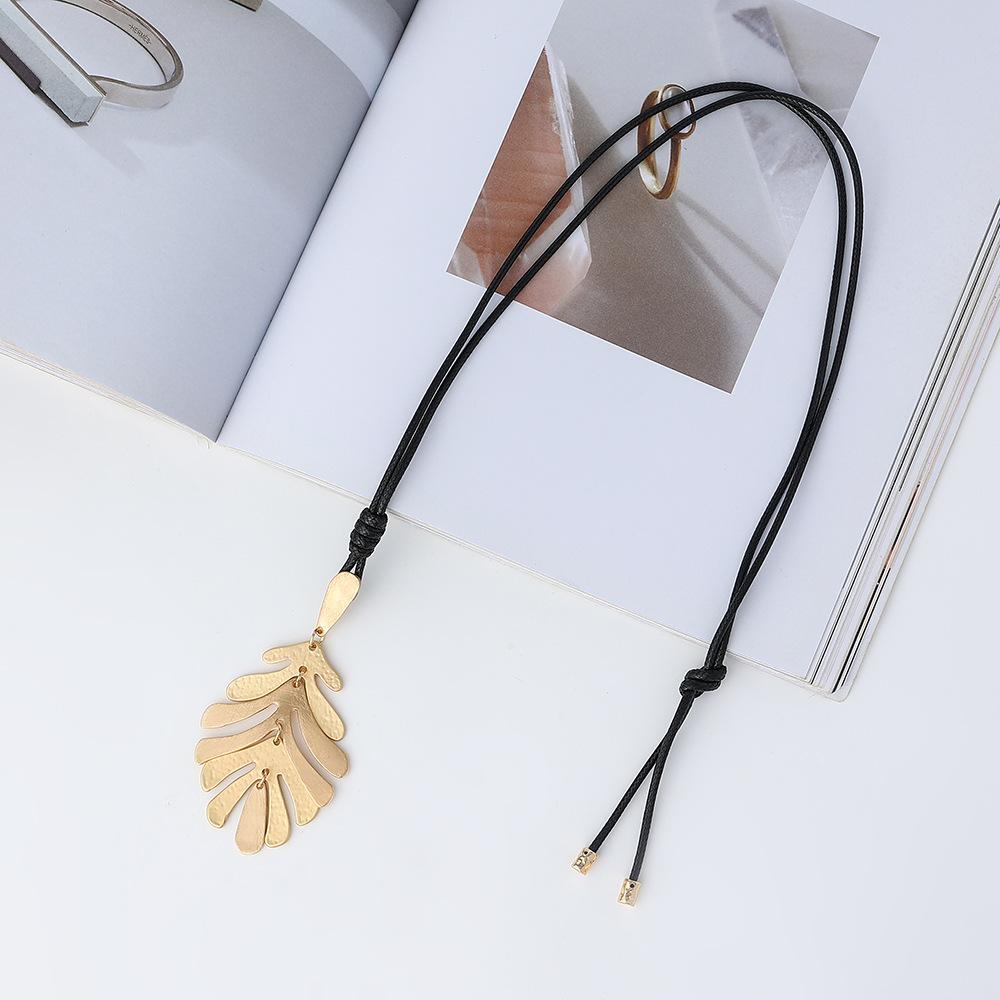 New women's necklace long high fashion retro personality trend pendant European and American