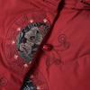 Grandma's Retro Cotton-Padded Hooded Jacket - Warm and Stylish for Elderly Women