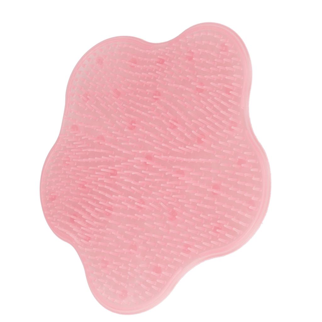 Bathroom Floor Foot Massager Remove Dead Skin Silicone Shower Foot Scrubber with Suction CupsPink