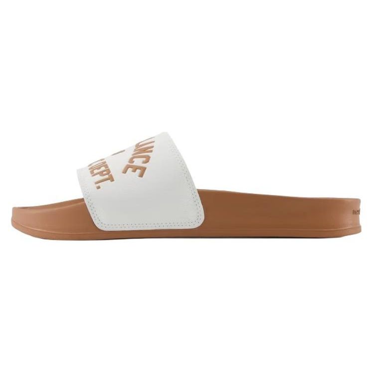 New Balance Men s 200 Heritage Slide Walnut Sea Salt Sandals SMF200L3 40