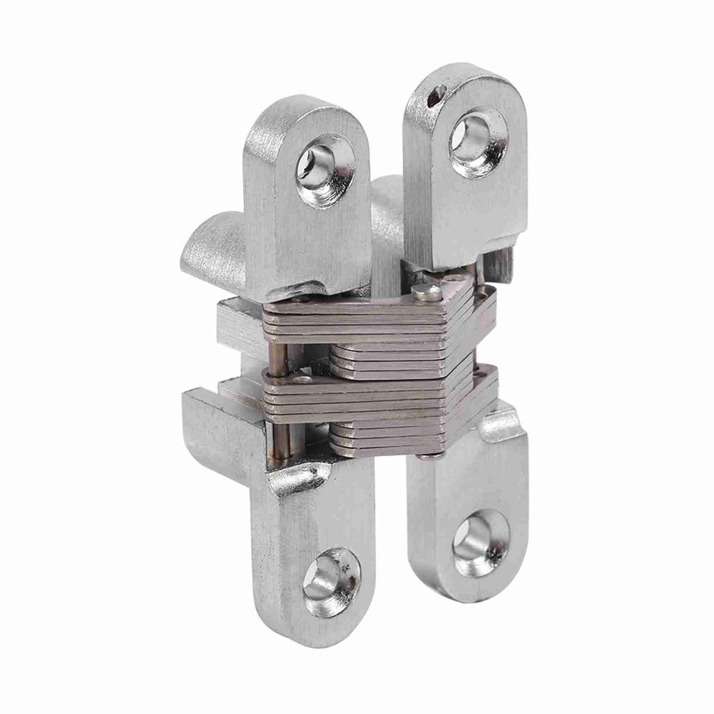 180 Degree Zinc Alloy Invisible Folding Door Cross Hidden Hinges 43.7mm 60.4mm  68.8mm 94mm