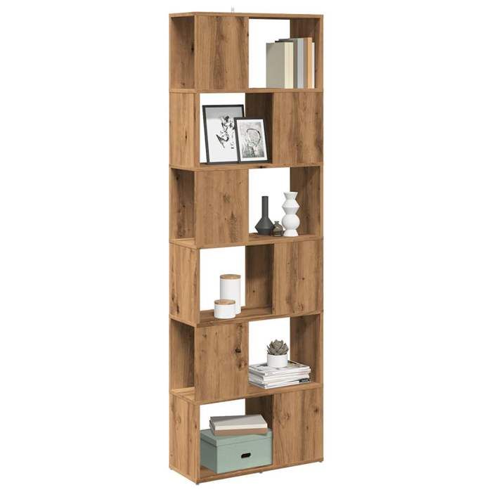 VidaXL Bookcase/Room Divider Artisan Oak 60x24x186 Cm 856731