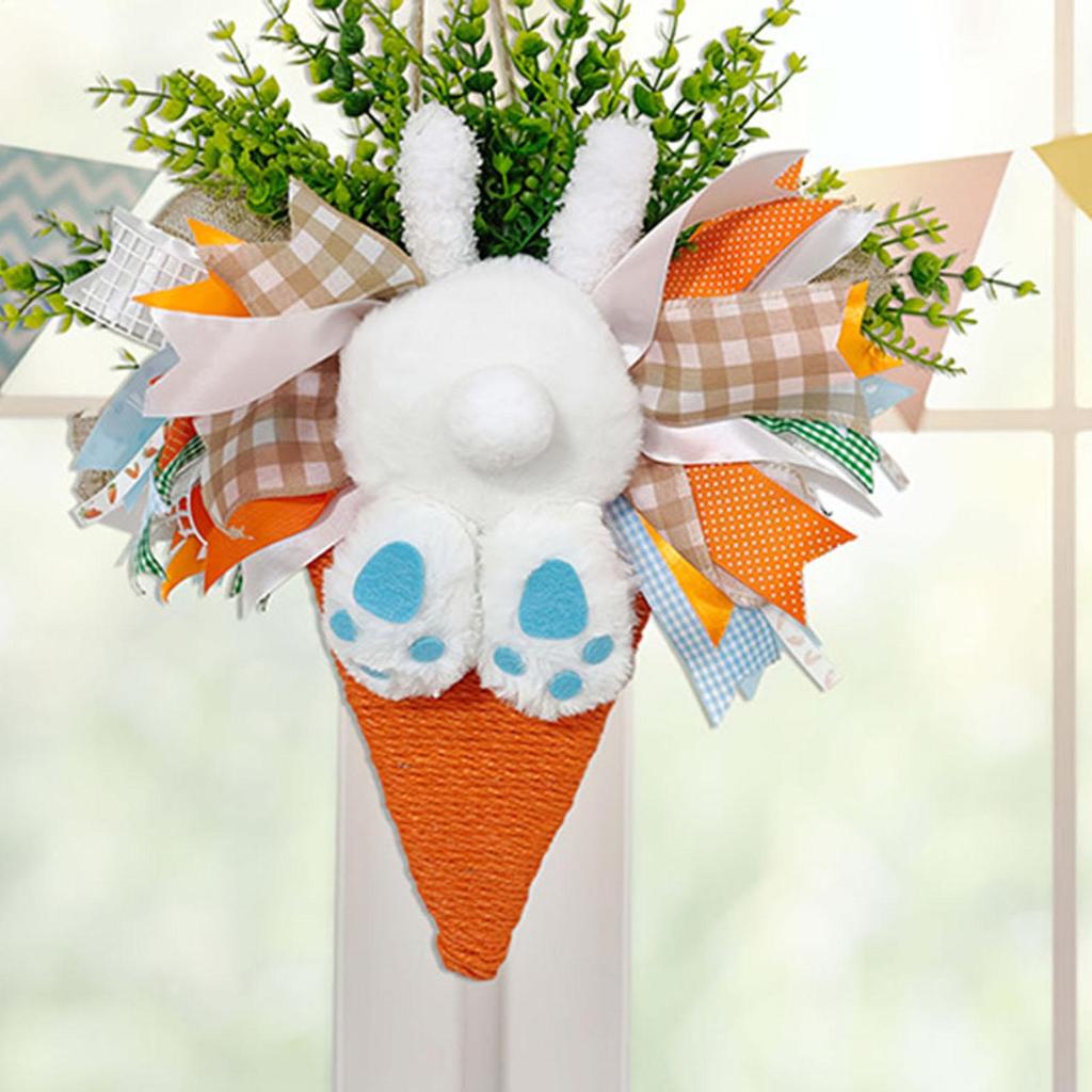 Easter Wreaths For Front Door Artificial Seasonal Easter Decor Front Door Garland Rabbit Decor Wreath For Indoor Outdoor Table