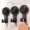 Rotating Suction Cup Hook with Vacuum Lock Heavy-Duty No-Drill Adhesive Hook for Bathroom Kitchen Door Removable Reusable Space-Saving Organizer for