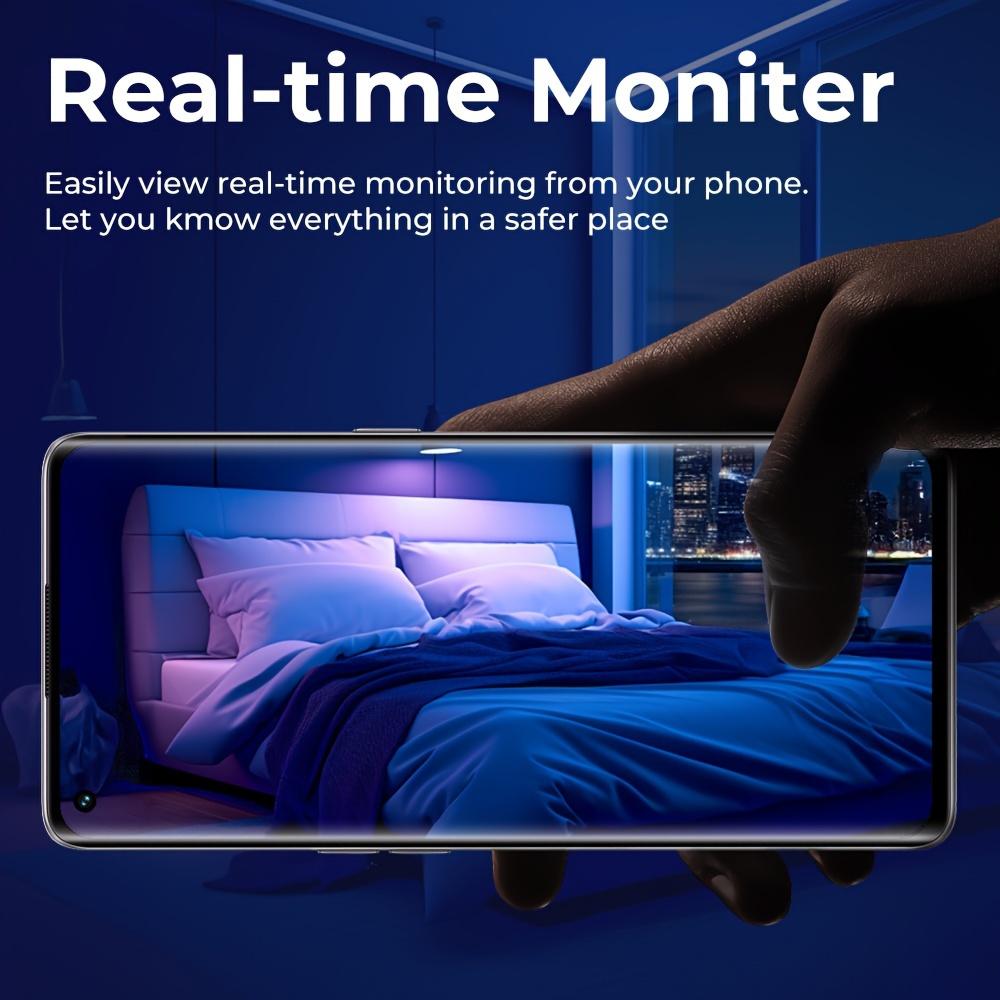Compact Wireless Mini Camera with USB Rechargeable Battery, Wi-Fi Connection, Infrared Night Vision, Motion Detection