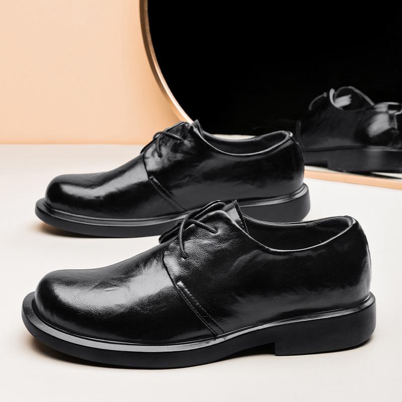 2025 S/A New British Classic Business Causal Leather Shoes For Men's Black Hombre Daily Teenagers Dress Banquet ceremony