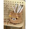 Rilakkuma Plushes Pencil Holder Cosmetics Pen Container Kawaii Desk Accessories Office Organizer Kid Stationery Storage Box Gift