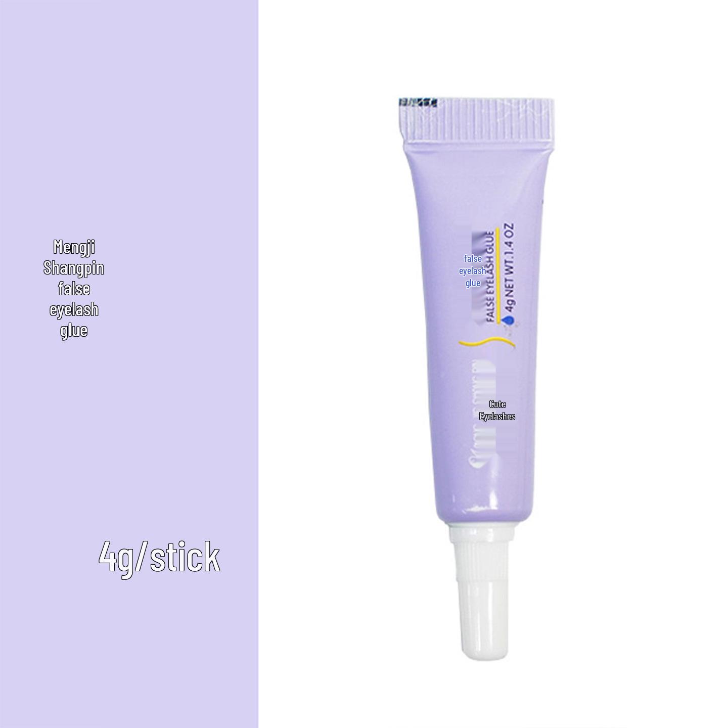 

Meng Jie False Eyelash Glue 4g - Long-lasting, Quick-dry, Easy Removal, Secure Hold