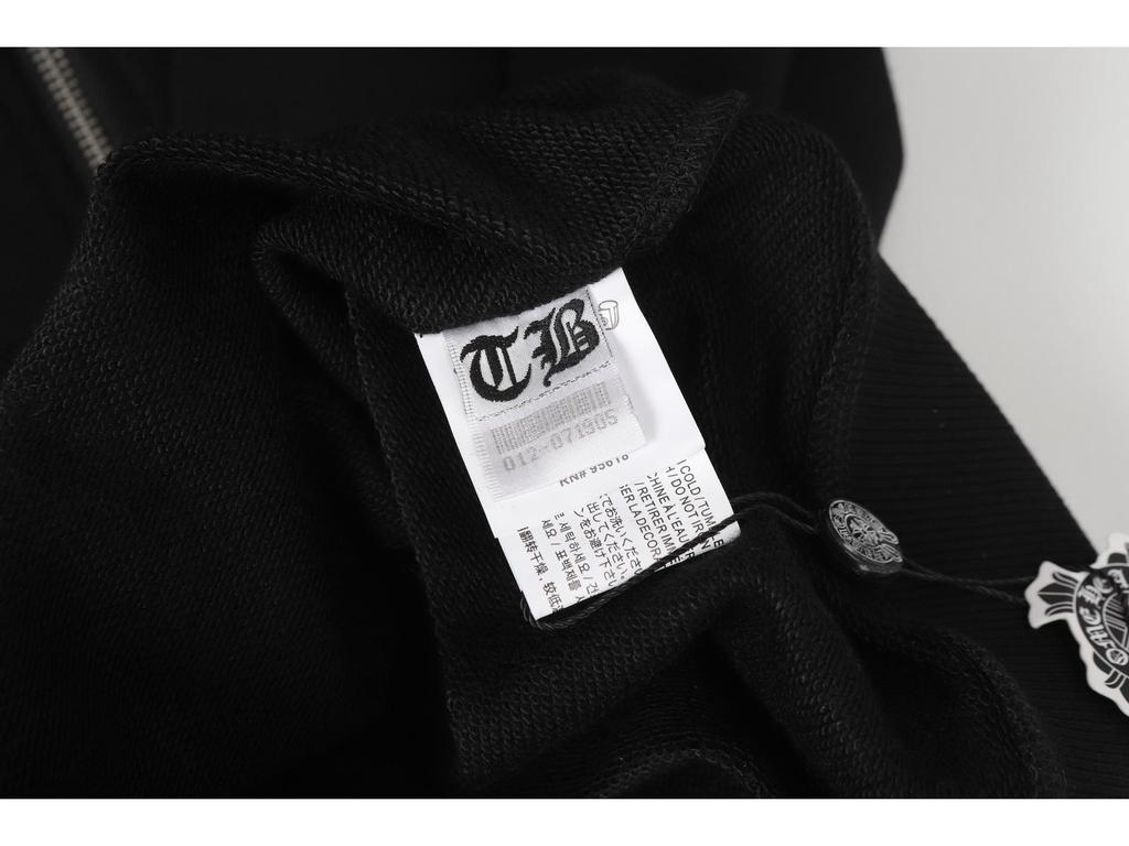 Trendy Chrome Hoof Sanskrit Cross Zipper Hoodie