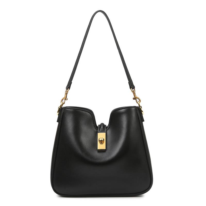 

Ladies Crossbody Bag, Textured Commuter Armpit Bag, Simple and Fashionable Bag, Women s Large Capacity Daily Versatile Shoulder Bag чорний