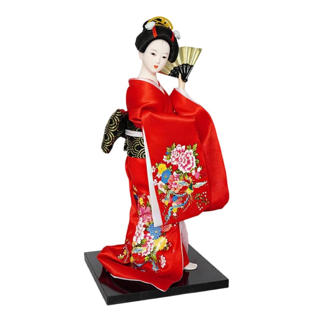 Geisha Doll Japanese Decoration Ornamental for Collectors