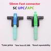 10Pcs Embedded FTTH Tool Cold Connector Reusable Single-Mode Connector  Optical Fiber Network
