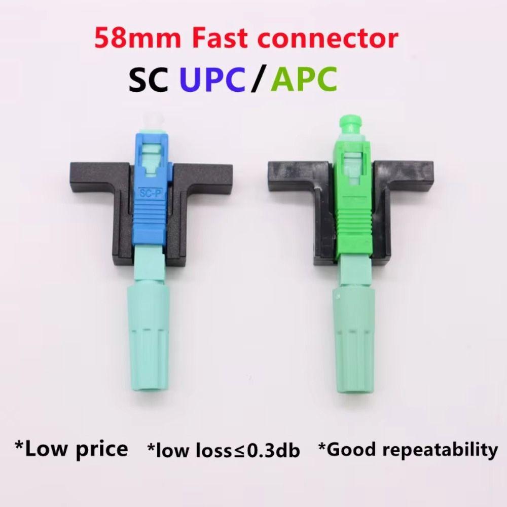 10Pcs Embedded FTTH Tool Cold Connector Reusable Single-Mode Connector  Optical Fiber Network