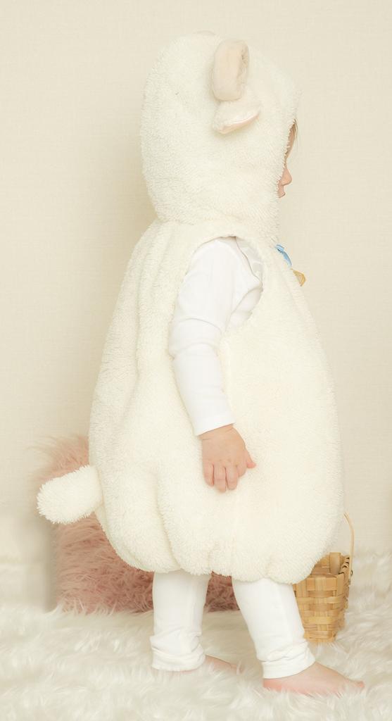 Clearstone Marshmallow Baby Cosplay Halloween Kigurumi Marshmallow Pecora Baby 80cm Bianco