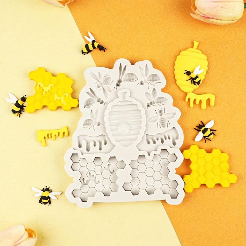 Bee Queen & Honeycomb Silicone Mold For Chocolate, Fondant, And Cake Decorating - Diy Baking Essentials