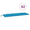 Garden Bench Cushions 2 pcs Light Blue 150 x 50 x 7 cm Oxford Fabric