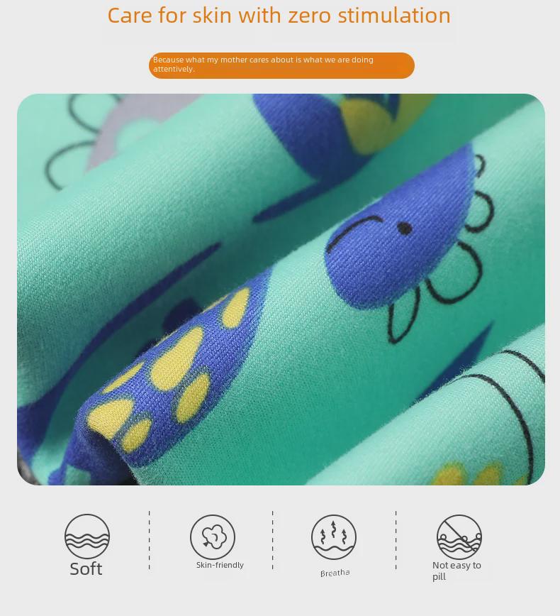 Kids' Thermal Fleece Pajama Set: Round Neck, Thickened for Winter, Unisex Design