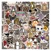 105 Black and White Leopard Print Aesthetic Graffiti Stickers Decorate Guitar Suitcase DIY Waterproof Stickers