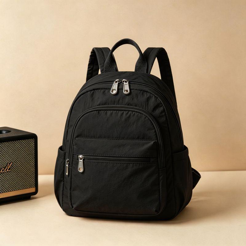 Schoolbag1011 New Casual Backpack Women's Fashion Versatile Light Travel Small Backpack Large Capacity Multi-Pocket Commuter