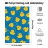 Rubber Duck Print Bath Towel, Soft Absorbent Kids Shower Towel