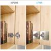 Kitchen Cabinet Door Hinges Repair Plate Hinges Mounting Plate with Screws Flat Fixing Brackets Furniture Hardware Tools
