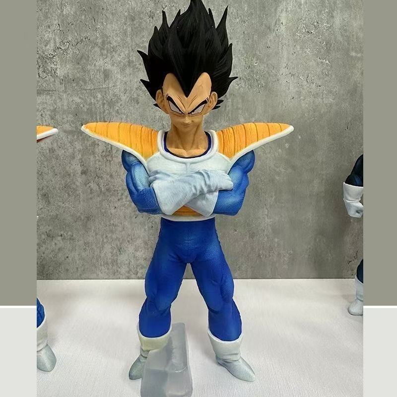 Dragon Ball Hell Vegeta Light Sphere Vegeta Teleportation Sitting Pearl Battle Suit Figure Model GK