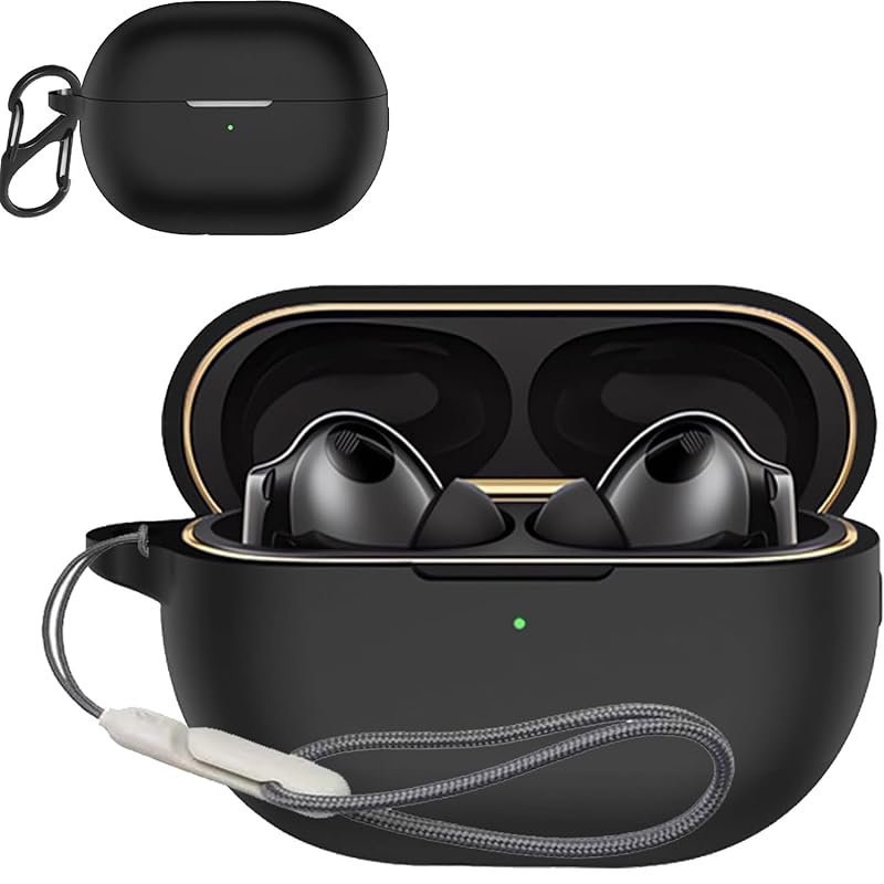 

For HUAWEI FreeBuds Pro 4 case Cover [HNWEIWEI] (With carabiner + strap included) ) silicon storage case convenience With carabiner trip lightweight