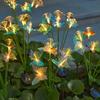 Solar-Powered Butterfly Fiber Optic Light - Waterproof Rechargeable Outdoor Garden Decor for Lawn, Yard, and Landscape