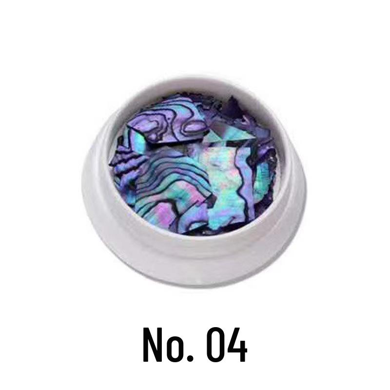 Japanese Iridescent Abalone Shell Nail Art Decorations - Ultra-Thin, Super Bright Fragments