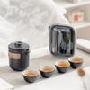 Travel Tea Set, Gift, High-end Ceramic Portable Outdoor Tea, One Pot of Four Cups, New Chinese Express Cup