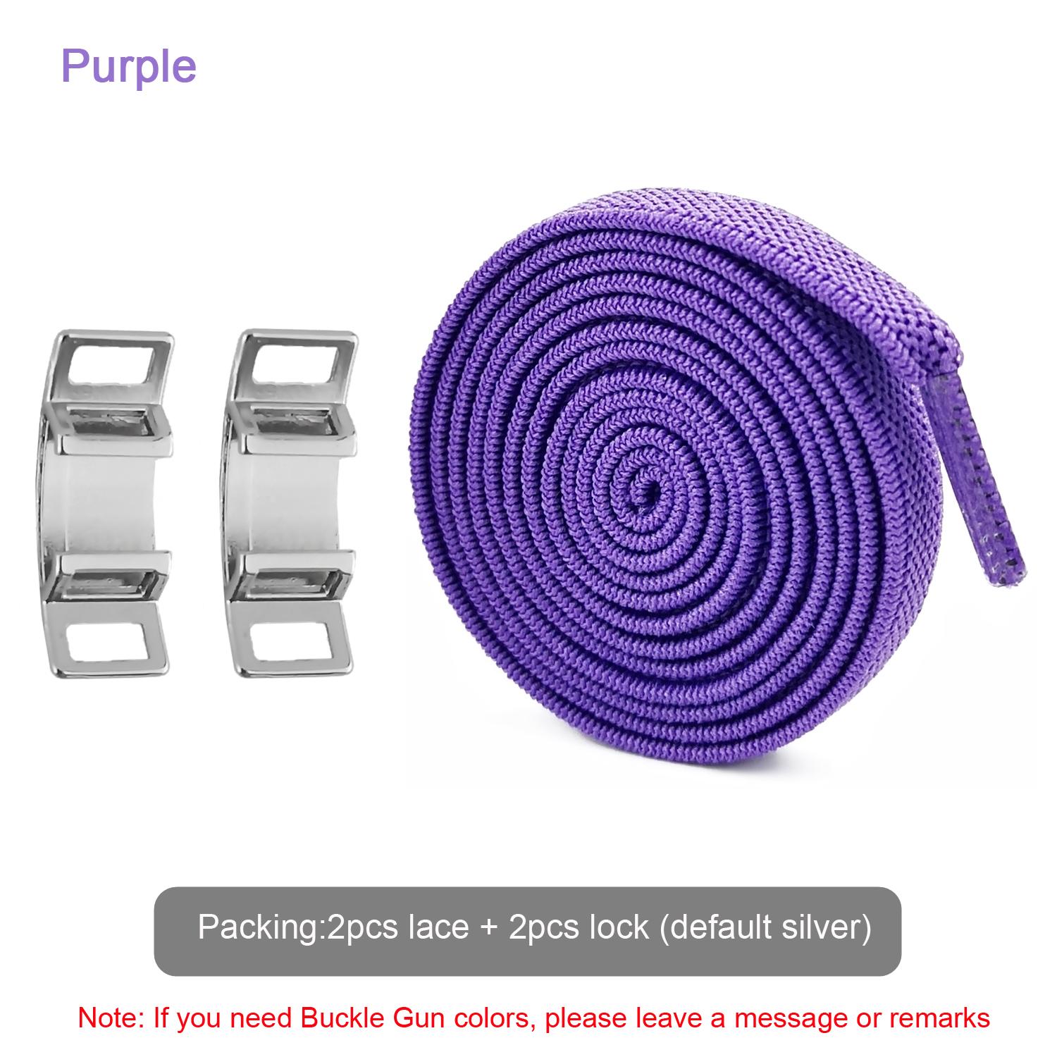 

NO.8 Нові креативні еластичні шнурки для взуття без краваток Плоскі шнурки для кросівок AF1 Шнурки з металевою пряжкою Жінки Чоловіки Діти Дорослі Шнурки T-AF1-purple фіолетовий