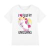 Childrens/Kids I Love Fluffy Unicorns T-Shirt