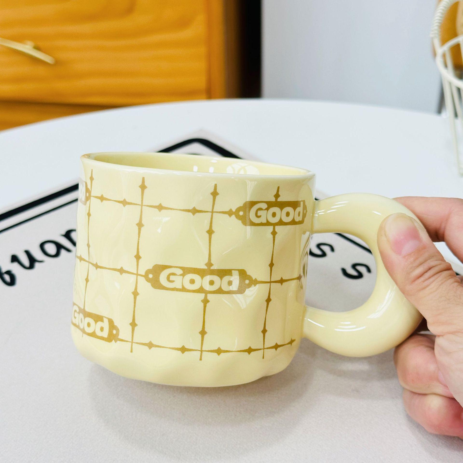 

Space-saving Gift Box Cup Cute Girl Water Cup Set Mug Souvenir Anime Ceramic Cup Home Cover Durable Durable Useful 480M