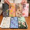 Magnetic For Magsafe Case For Samsung Galaxy S26 Ultra S25 Edge S24 Plus S23 FE S22 A17 A54 A55 A56 A57 5G Pink Lily Daisies Floral Cover