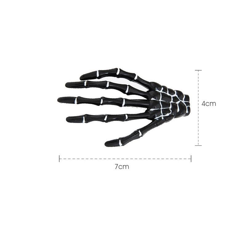 Harajuku Seitenclip Haarschmuck Gothic Skelett Hand Haarspange Blutige Skelett Hand Haarspange Single
